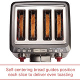 WOLF Gourmet 4-Slice Extra-Wide Slot Toaster - Factory serviced with 1 year warranty - WGTR104S