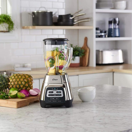 Oster Texture Select Master Series Blender with Glass Jar, Chrome