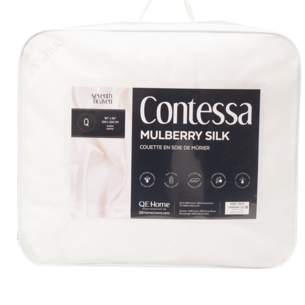 QEHOME Contessa Mulberry Silk Duvet King