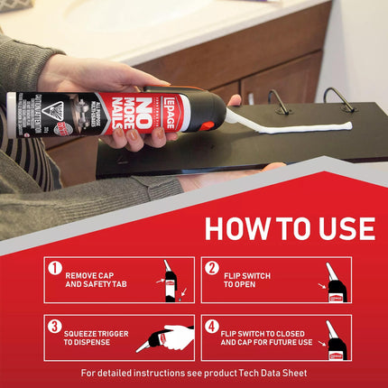 Lepage No More Nails All Purpose Construction Adhesive