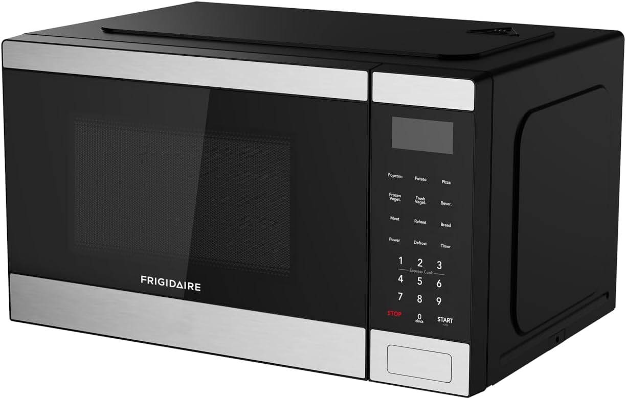 Frigidaire , 0.9 CU. FT. Microwave, Digital Control Panel - Auto Cooking Settings - Child Safety Lock , Stainless Steel