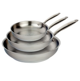 Meyer , Accolade Stainless Steel Skillets 3-pieces , Grey