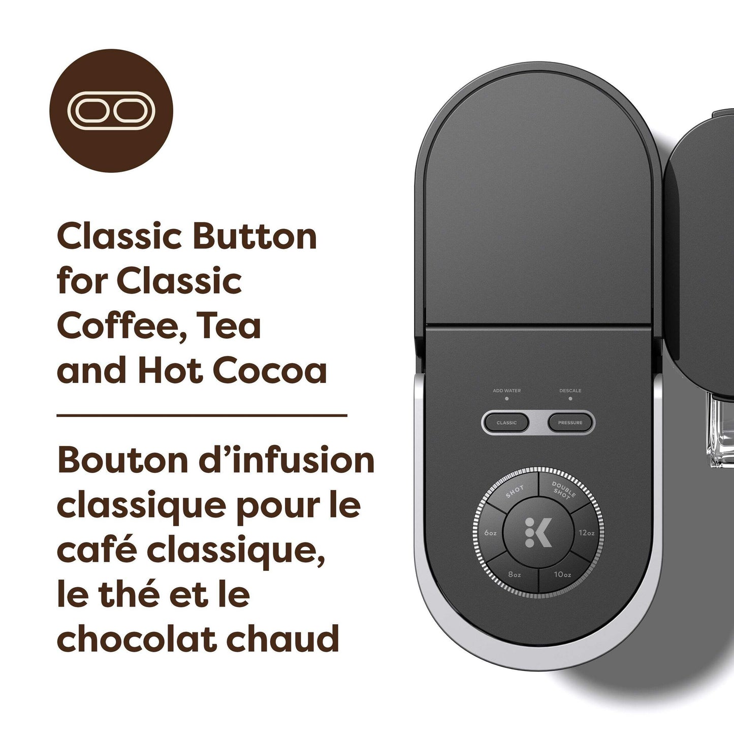 Keurig , K-Crema Single Serve Coffee & Espresso Maker , Black