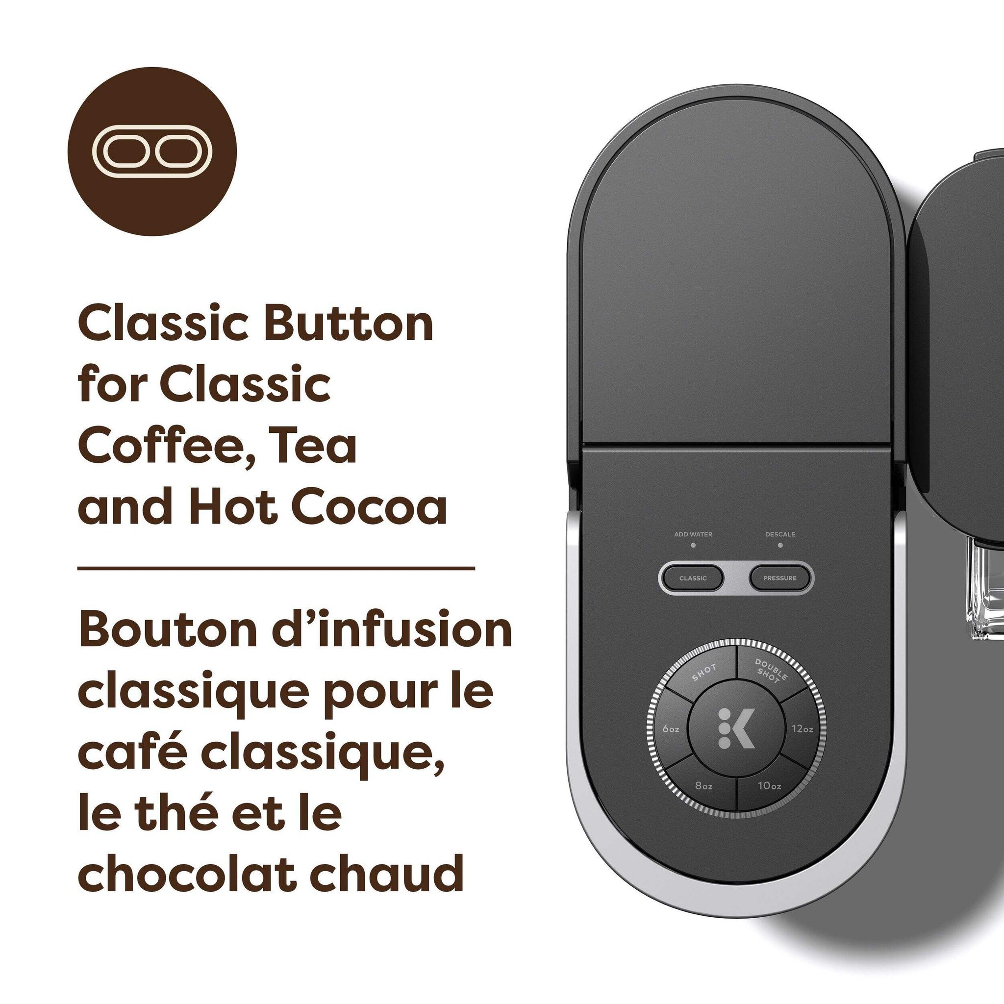 Keurig , K-Crema Single Serve Coffee & Espresso Maker , Black