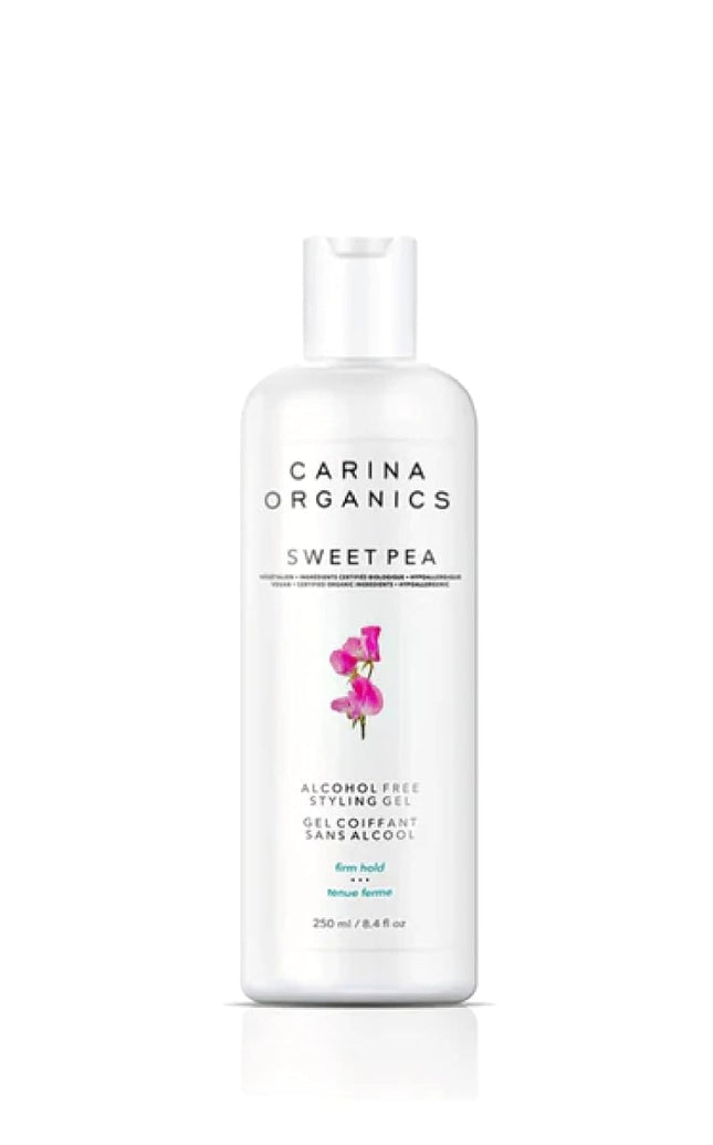 Carina Organics Sweet Pea Alcohol Free Styling Gel Firm Hold, 250ml, White