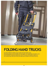 Stanley, 2-in-1 foldable truck SXWTD-FT585, Black/Yellow
