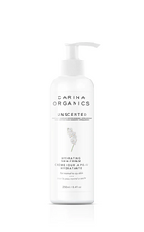 Carina Organics Unscented Daily Moisturizing & Hydrating Skin Cream, 250ml, White