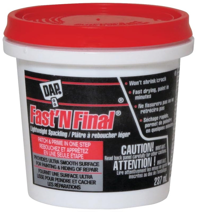 237mL Fast'n Final Off White Lightweight Spackling Wall Compound