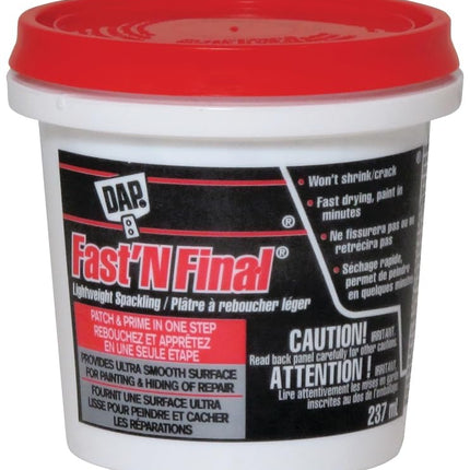237ml Fast'n Final Cremefarbene, leichte Spachtelmasse für Wände