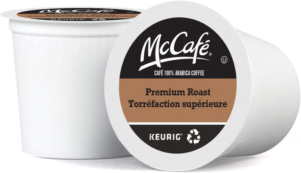 McCafe, Premium Roast Coffee K-Cup Pods, 80 count, 860.0 gram, Pack of 1, Brown