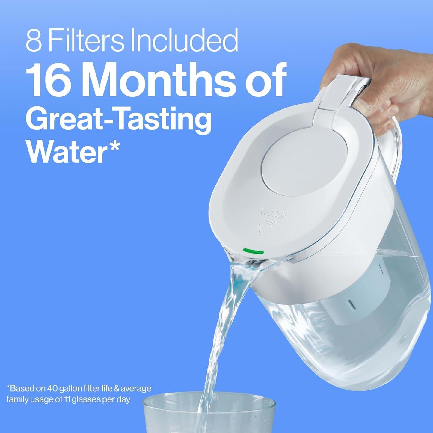 Brita , Replacement Filters 8-pack , White