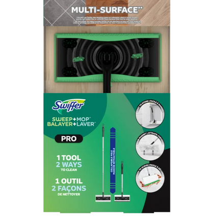 Swiffer , Pro Sweep+Mop Starter Kit , Black