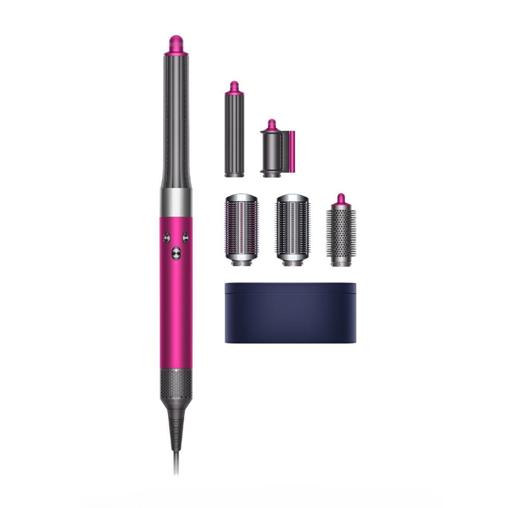 DYSON OFFICIAL OUTLET Airwrap Complete Long Barrel Fuchsia & Nickle- Dyson Refurbished (Excellent) with 1 year warranty