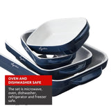 LAGOSTINA L913411404B Blue Ceramic 4 Piece Bakeware Set