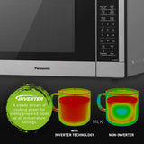 PANASONIC NNST77LS 1.6CU FT Stainless Steel Genius Microwave - Refurbished with Home Essentials warranty