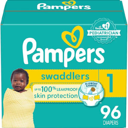 Pampers Baby Diapers - Swaddlers - Ultra Absorbent Disposable Infant Diaper